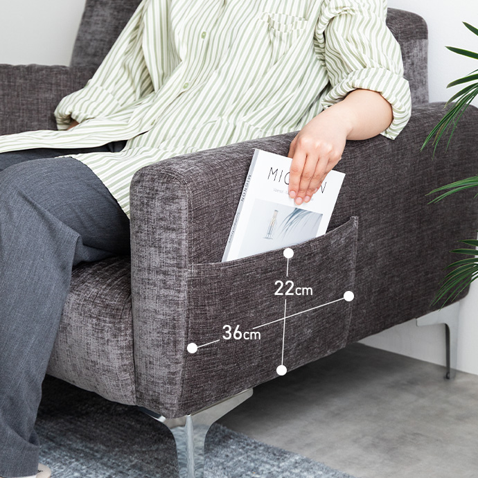 g118084]【2点セット】Sena オットマン付き2人掛けソファ 2人掛け