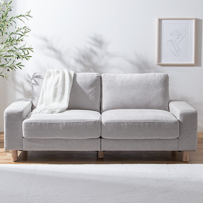 g131016]【幅162cm】Luxs 2.5人掛けソファ 2人掛けソファー | 家具