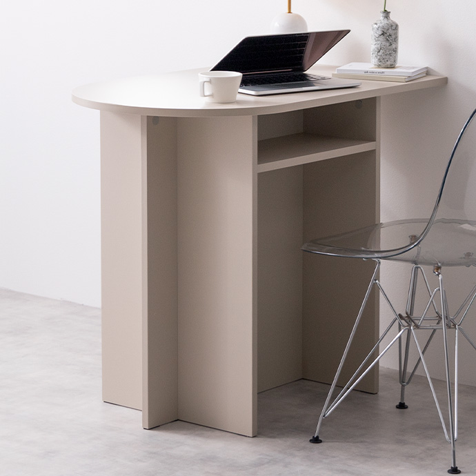 g134030]【幅90cm】Luna 棚付きマルチデスク パソコンデスク | 家具