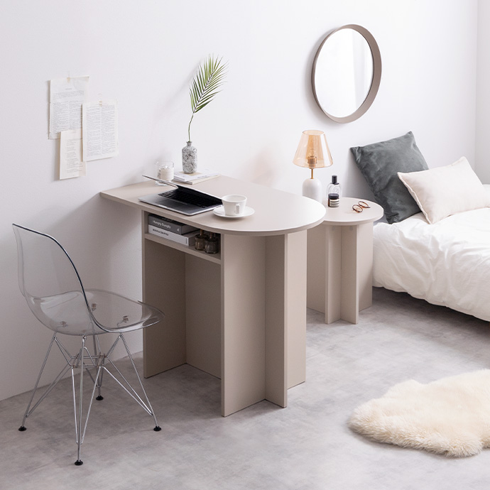 g134030]【幅90cm】Luna 棚付きマルチデスク パソコンデスク | 家具