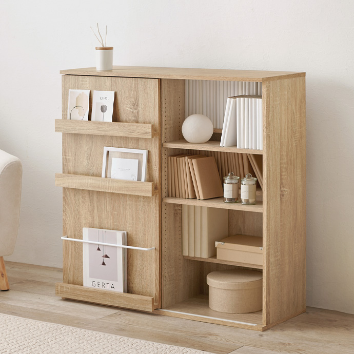 g78599]【幅91cm】Tuuli ブックシェルフ 本棚 | 家具・インテリア通販