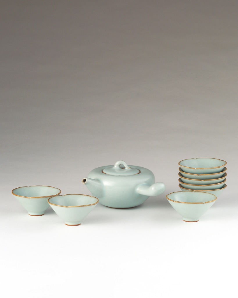 曉芳窯，汝窯，唐木台4点，茶器，中国茶器，台湾，九谷焼，相馬焼