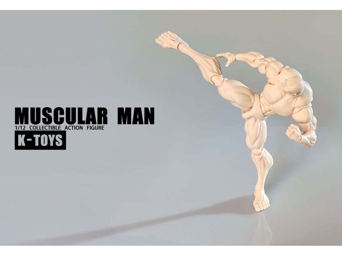1/12 可動フィギュア 筋肉質男性素体 KT01A ホワイト肌 | HLJ.co.jp