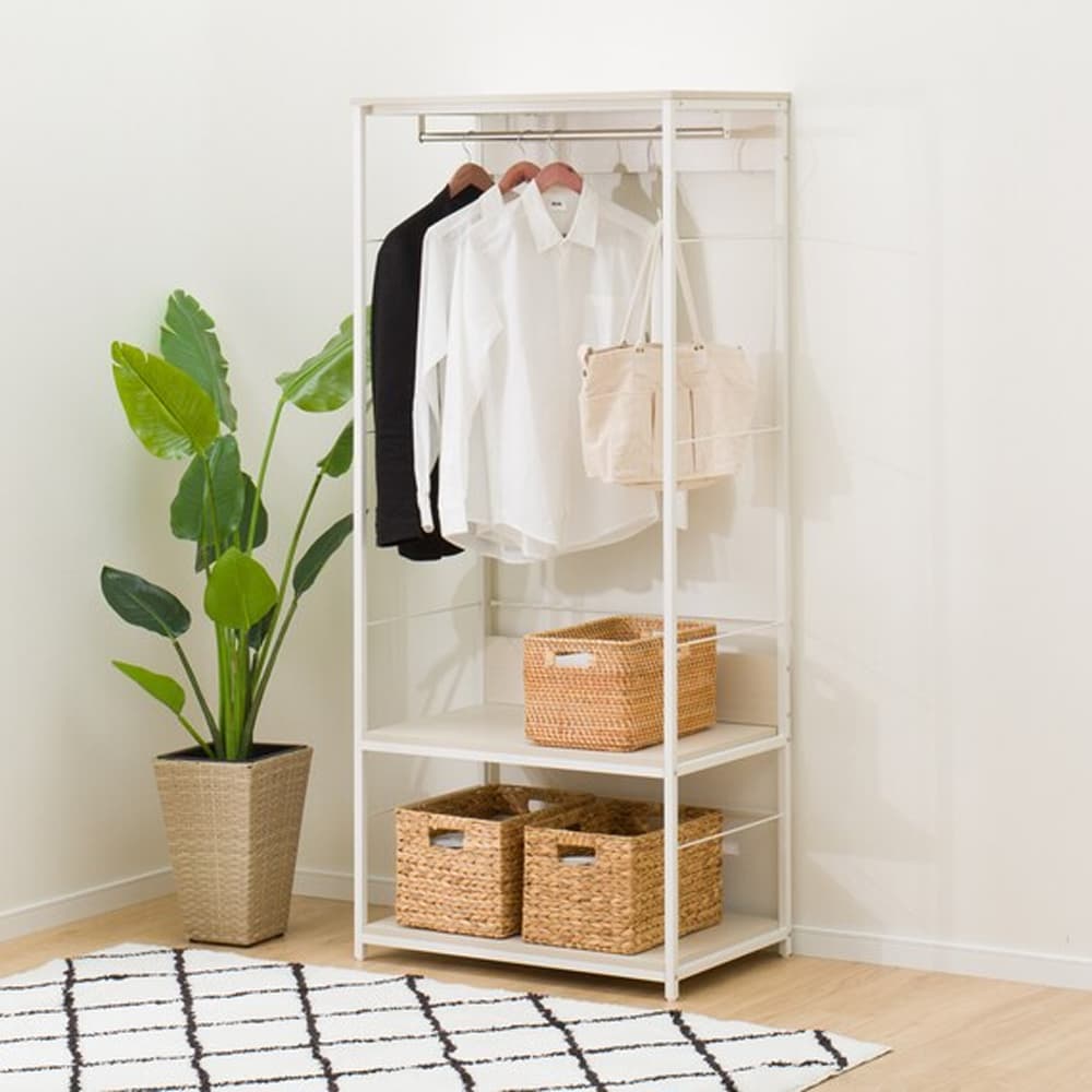 ターンハンガーM 1800個×1箱　未開封未使用 g78248]【幅75cm】Zell ハンガーラック コートハンガー | 家具