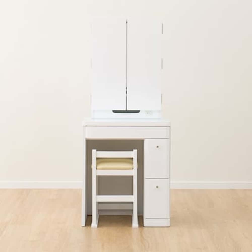 ニトリ　三面鏡ドレッサー(DR2 WH) ニトリ（NITORI） 三面鏡ドレッサー 化粧台 鏡台 姿見 ミラー (DR2 WH