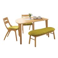 カリモク］【地域限定】ダイニング4点セット サイン【右】(ラ