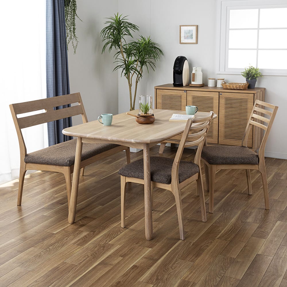 ダイニング4点セット CW001（OAK／BR） [テーブル幅135cm](5Y