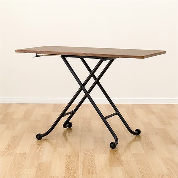 ライザ N 昇降テーブル ミドルブラウン ニトリ（NITORI） 昇降センターテーブル(ライザN MBR/BK) ニトリ期間