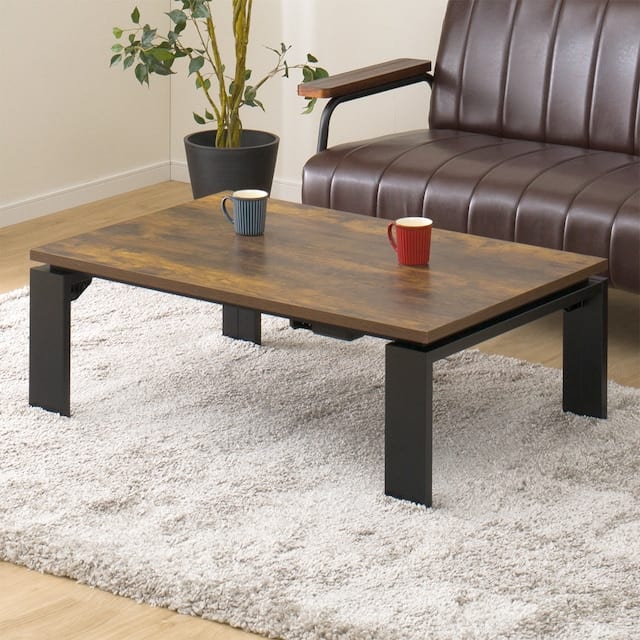 ジャンク品⭐︎コードなし　こたつテーブル 105×75cm フラットヒーター 東谷 こたつ テーブル 長方形 カーボンフラットヒーター 105×75 木目