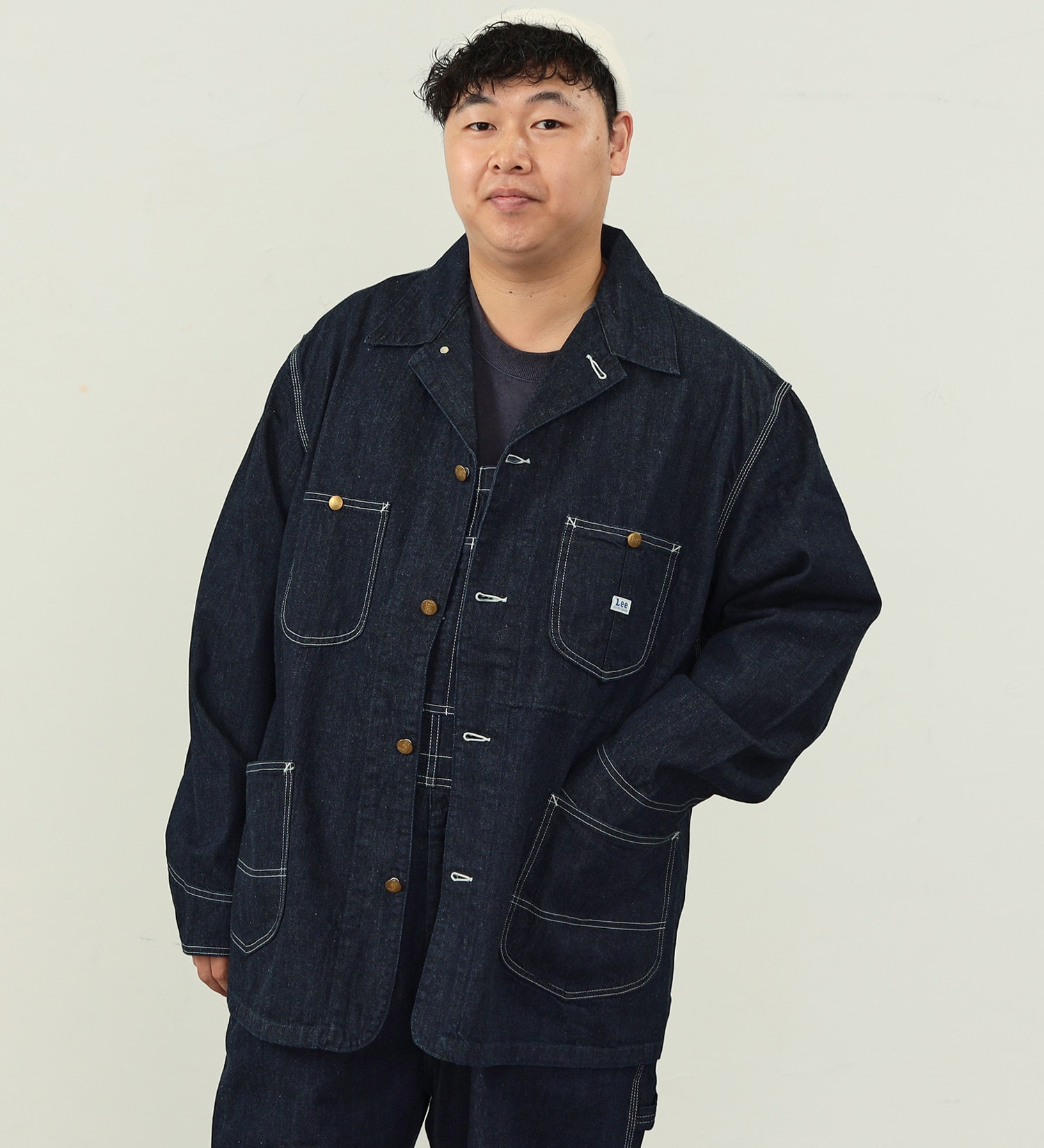 試着対象】【大きいサイズ】DUNGAREES ロコジャケット／カバーオール