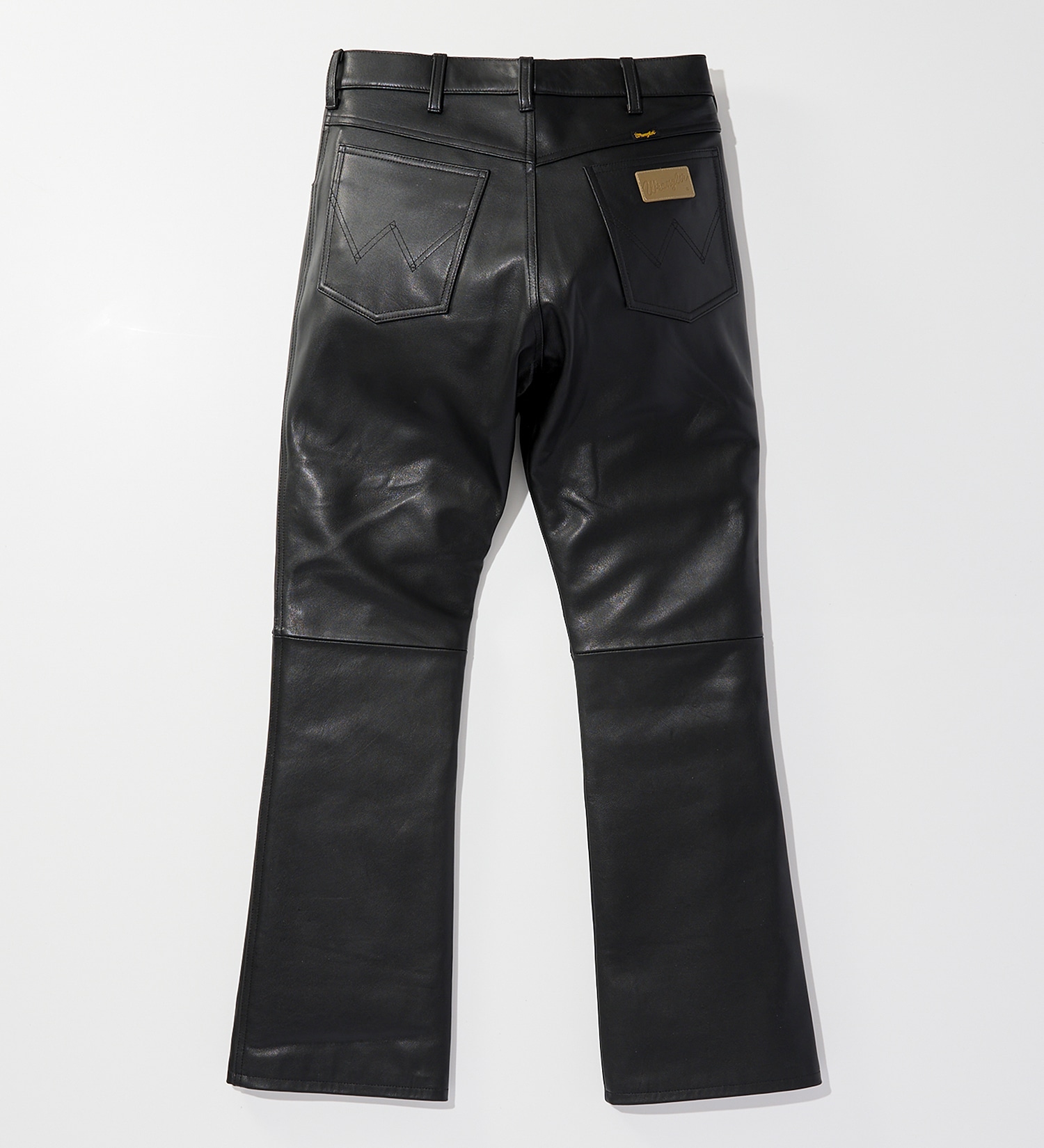 試着対象】77MWZ LEATHER【ゴートレザー】/フレアーパンツ|Wrangler