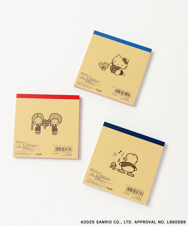 レトロサンリオキャラクターズスクエアメモ メモ メモ用紙 メモ帳