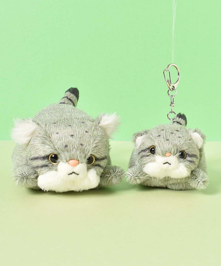 マヌルぽちゃキーホルダー キャラクター グッズ ぬいぐるみ