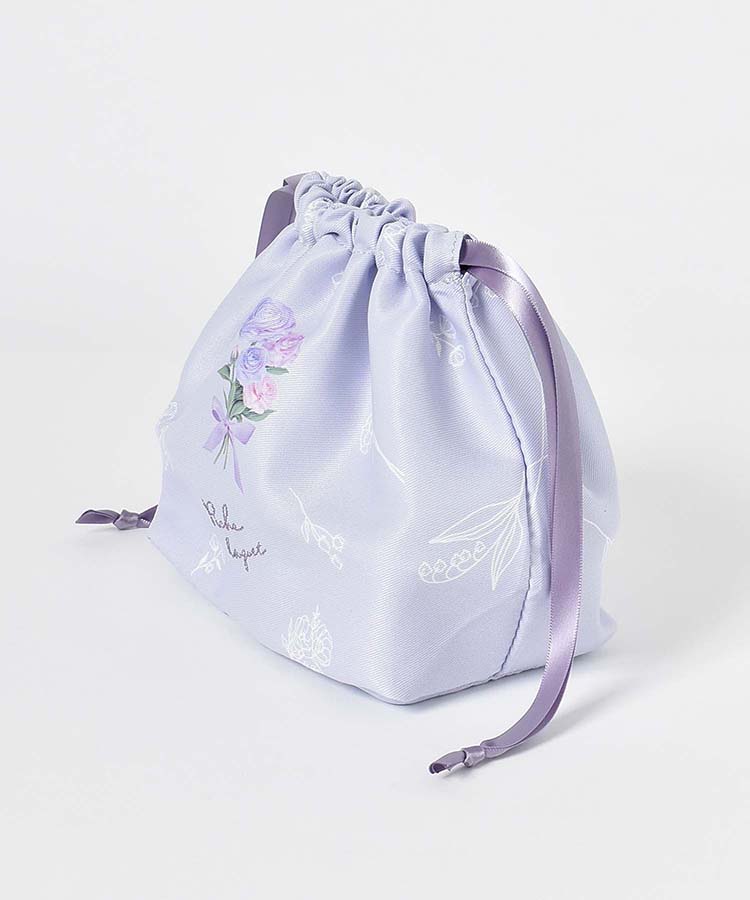 ≪OUTLET≫ポシェブーケランチ巾着(ピンク): ALL｜Bleu Bleuet（ブルー