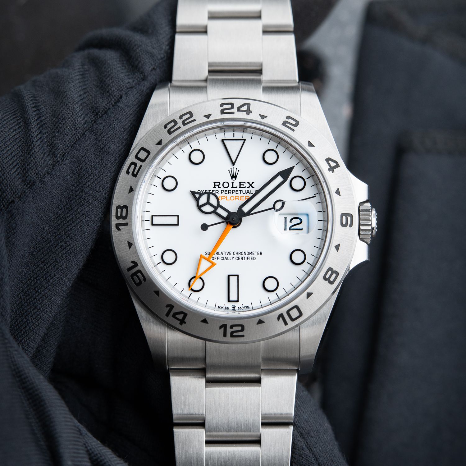 Rolex Explorer II Polar CLEAN 3/24 Oyster 42mm White Dial Steel