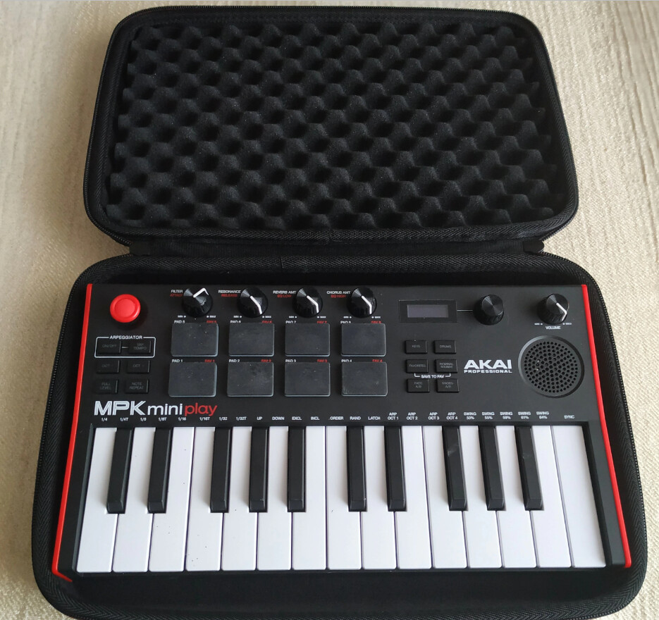 Hard Carrying Case for Akai MPK Mini MK2, 3, Play, Storage Bag