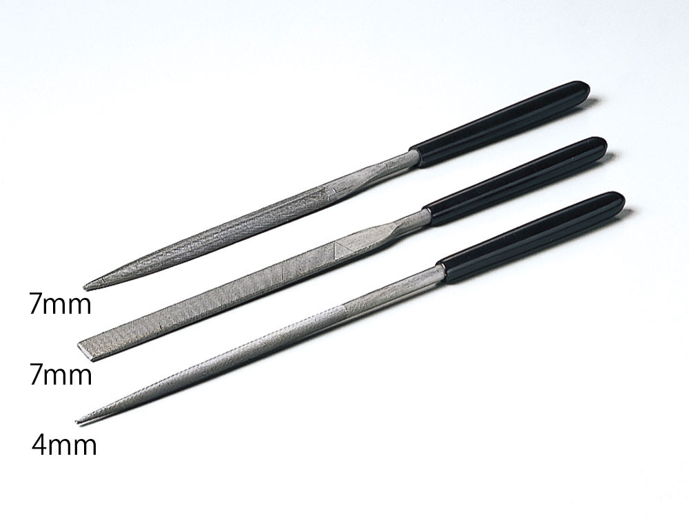 タミヤクラフトツール ベーシックヤスリセット （中目、ダブルカット