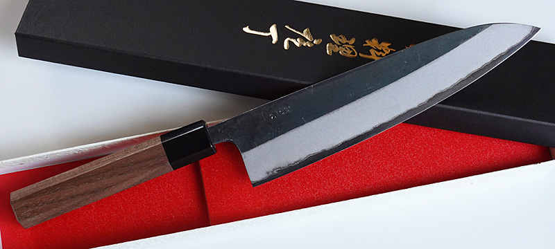 土佐打ち刃物 宗石 黒打牛刀21cm 鍛造手作り