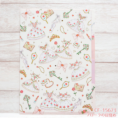 バレエ・ダンス用品のミルバ / CF15673 クリアファイルA4 3ポケット