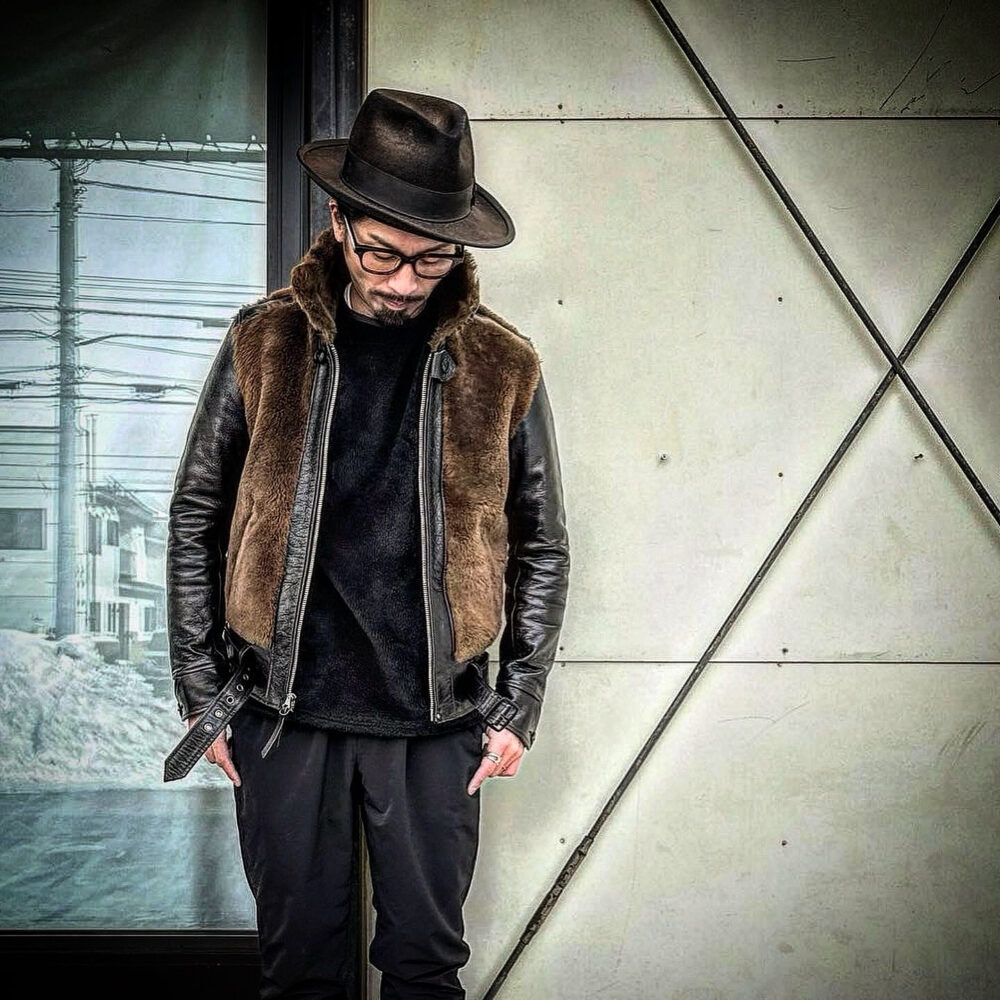 FOUNTAINHEAD LEATHER【THETA/ ｼｰﾀ】BLACK！！熊ジャン（grizzly