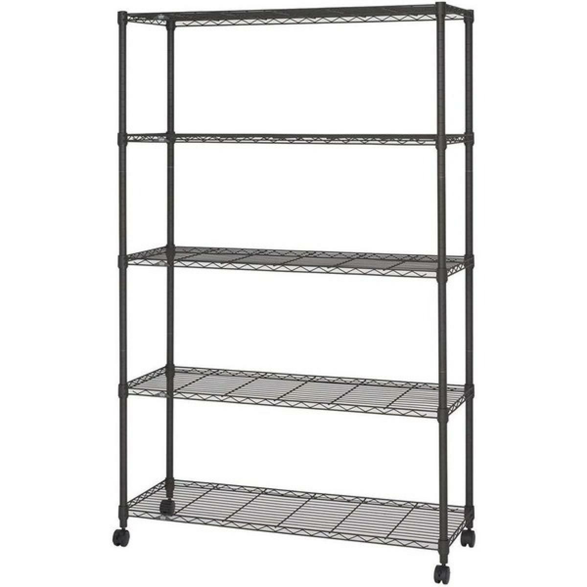 在庫有・即納】ルミナス ノワール フリーラック スチールラック 5段 幅