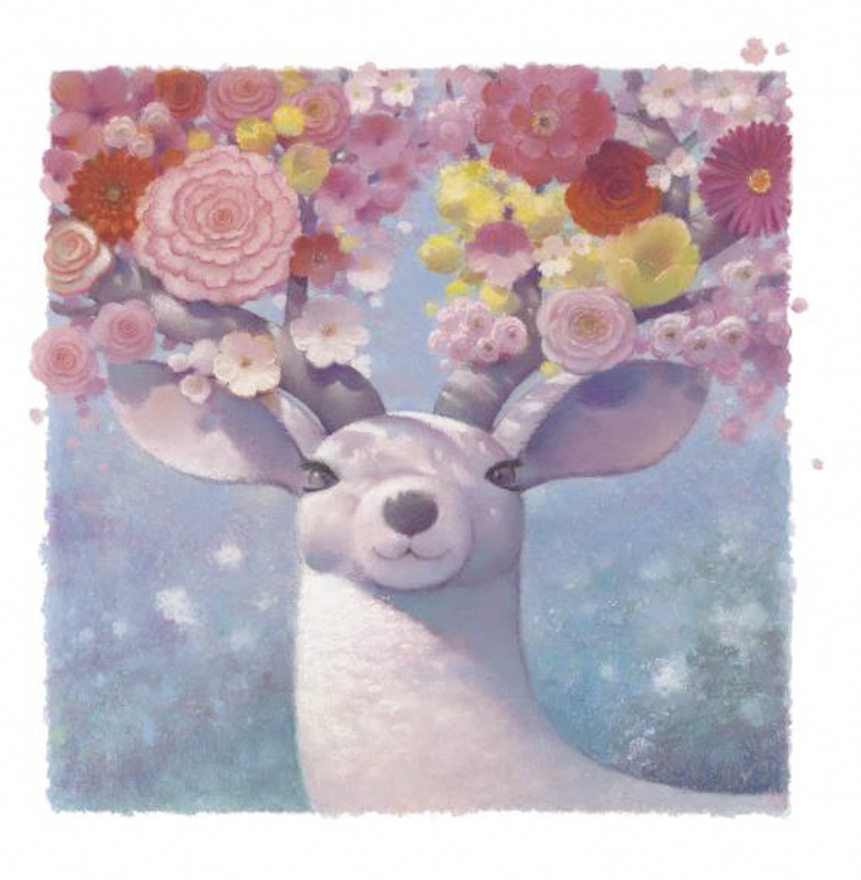 渡辺宏 まっ白な白クマの季節 ジークレー版画 渡辺宏 大きな白クマの