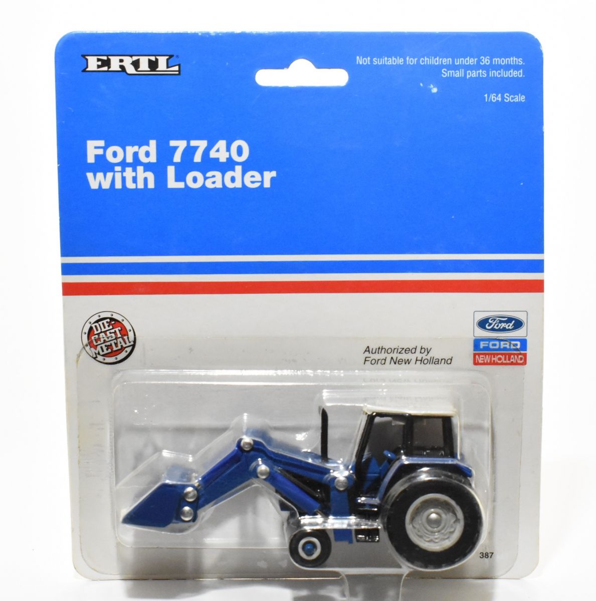 1/64 Ford 7740 Tractor W/ Loader - Dalton's Farm Toys