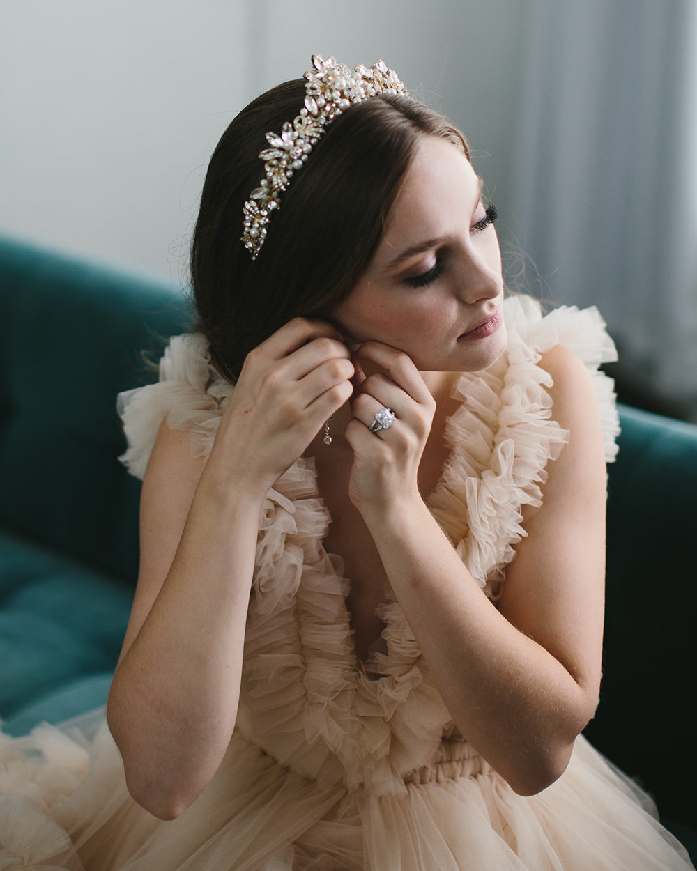 Ophelia Pearl Crown - Shop Bridal Tiaras | Dareth Colburn