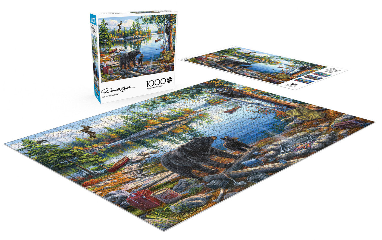 Blue Sky Reflection 1000 Piece Puzzle – Darrell Bush Art
