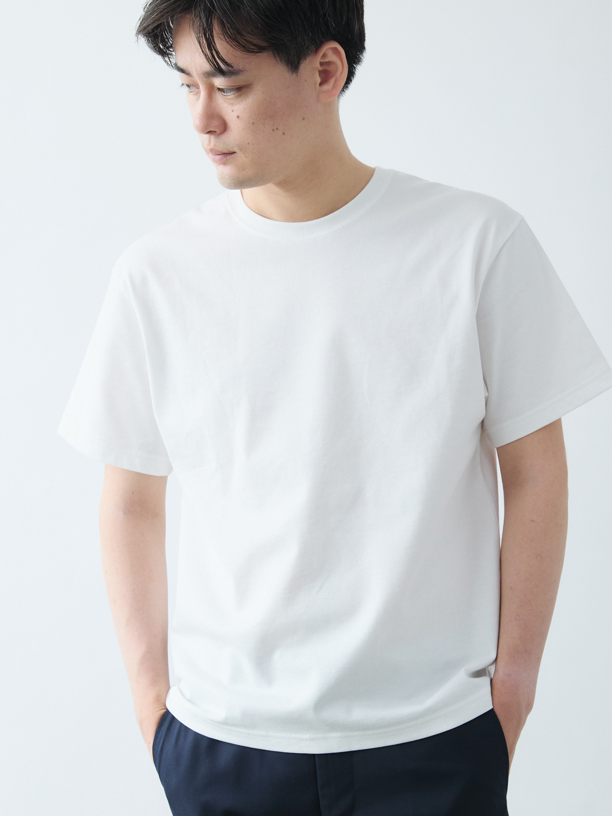 オトナリュクス ビッグシルエットTシャツ/ホワイト | Factelier