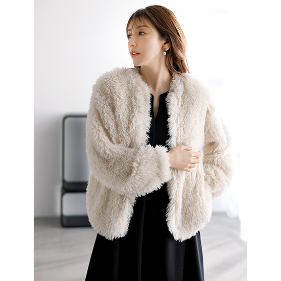 SECRET TROPHY]【ウォッシャブル】もこもこカーディガン | KOBUNSHA