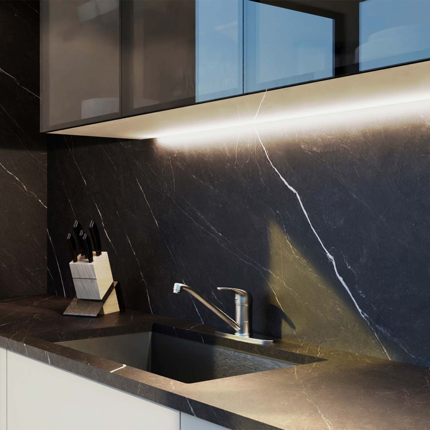 DAX Single Handle Kitchen Faucet with 9 3/4