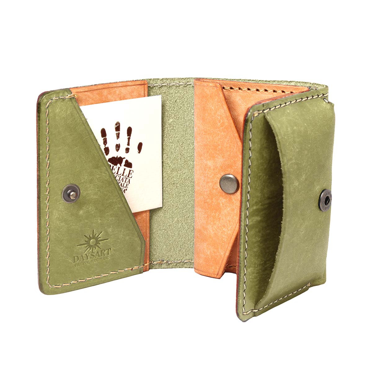 DAYSART 小さい財布 イタリアンレザー キャッシュレスウォレット 本革