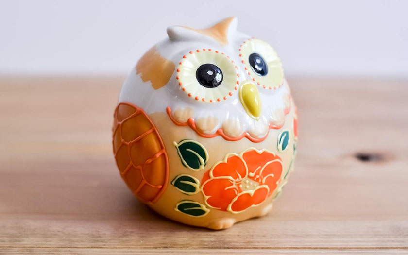 送料無料】 仲良しふくろう 盛 2.5号 ペア 化粧箱入り / 梟 フクロウ