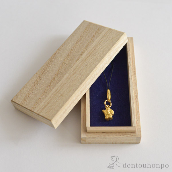 送料無料】 純金製 ストラップ 大黒天 / ストラップ キーホルダー 純金