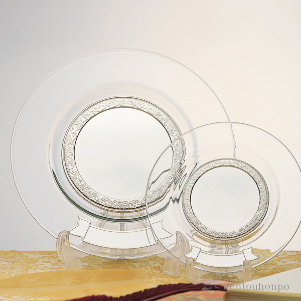 送料無料】 純銀製 アートプレート A 315mm 文字・絵柄彫刻可（別途