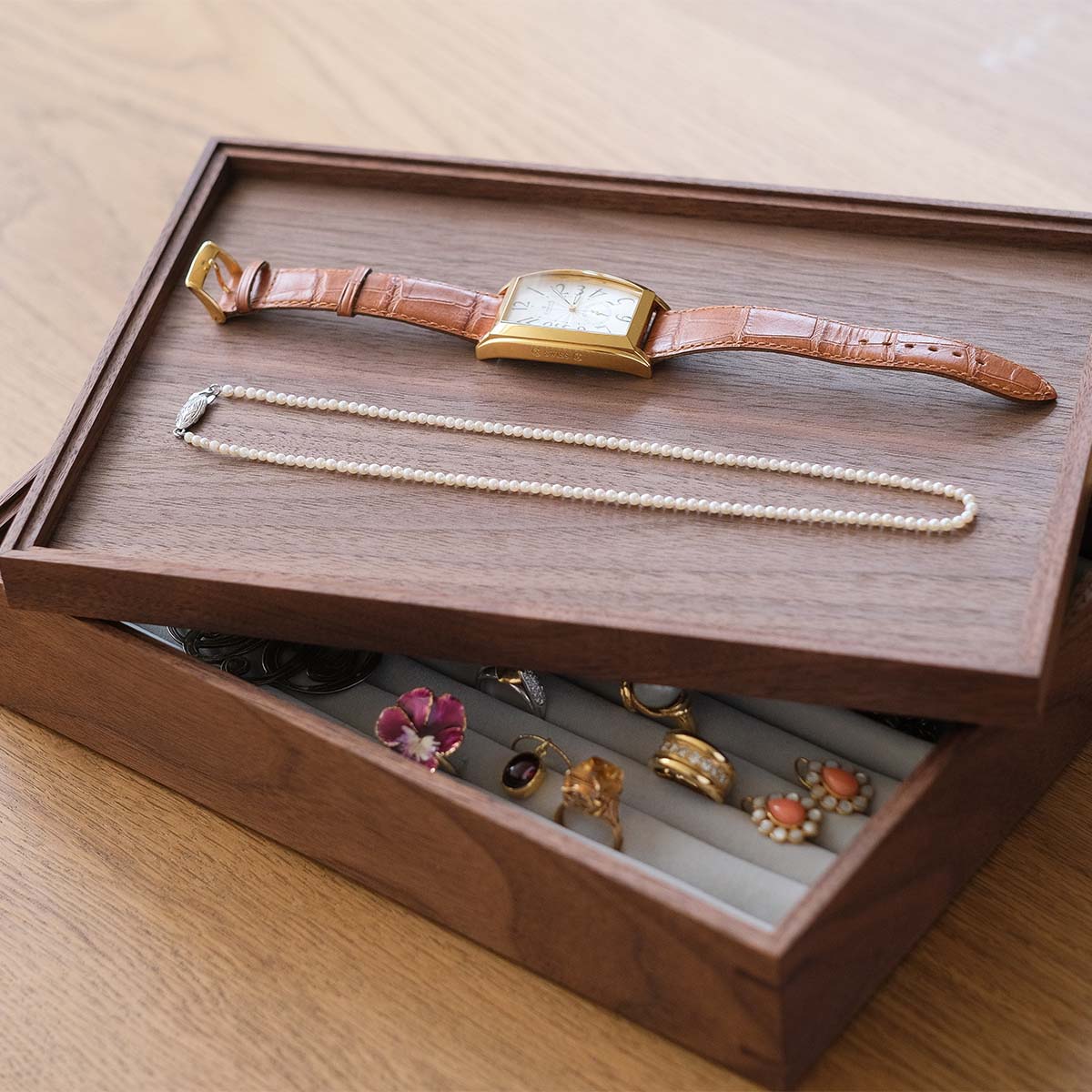 FAVORMADE | Jewelry Case / ジュエリー収納ケース (ベロア仕切り付き