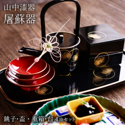 三段重 桜づくし 朱 5寸 / お正月 新年 おせち 運動会 漆塗り お正月