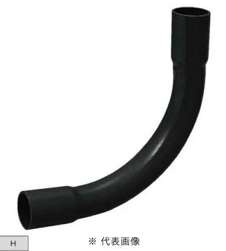 電材 BLUEWOOD / 未来工業 N-28K ノーマルベンド 適合管VE28 色黒