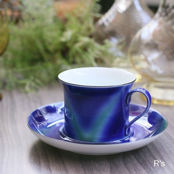 深川製磁 カップ＆ソーサー 青翠 展示品（な5085） - リユースショップ R's