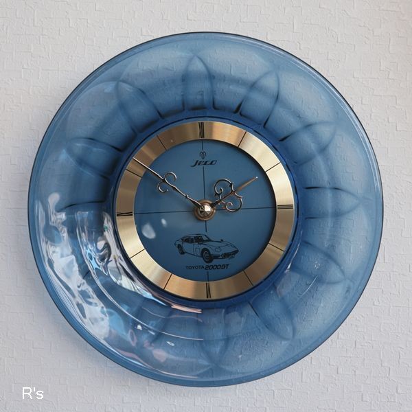 TOYOTA 2000GT JECO ガラス皿クォーツ時計 ノリタケクリスタル