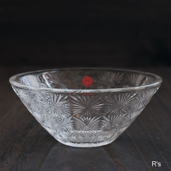 ノリタケクリスタル 千菊 13cmガラスボウル 未使用品（P4956