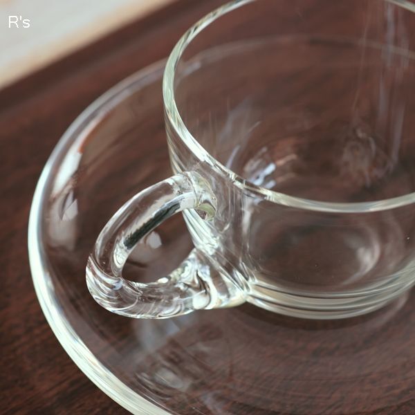 ノリタケクリスタル ガラス カップ＆ソーサー 未使用品（ゆ5817