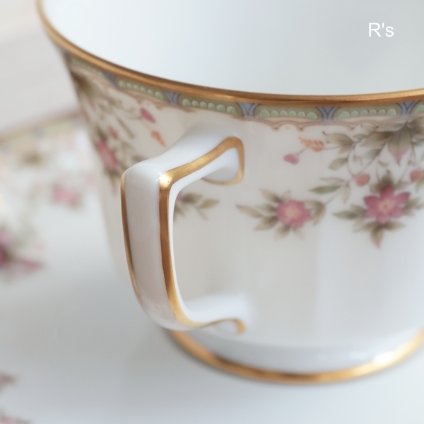 ノリタケ ダイヤモンドコレクション カップ＆ソーサー 5539 ROSE