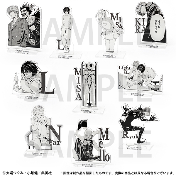 「DEATH NOTE 」-原画展 アクリルスタンド・ポストカードセット DEATH NOTE 」-原画展 アクリルスタンド・ポストカードセット DEATH
