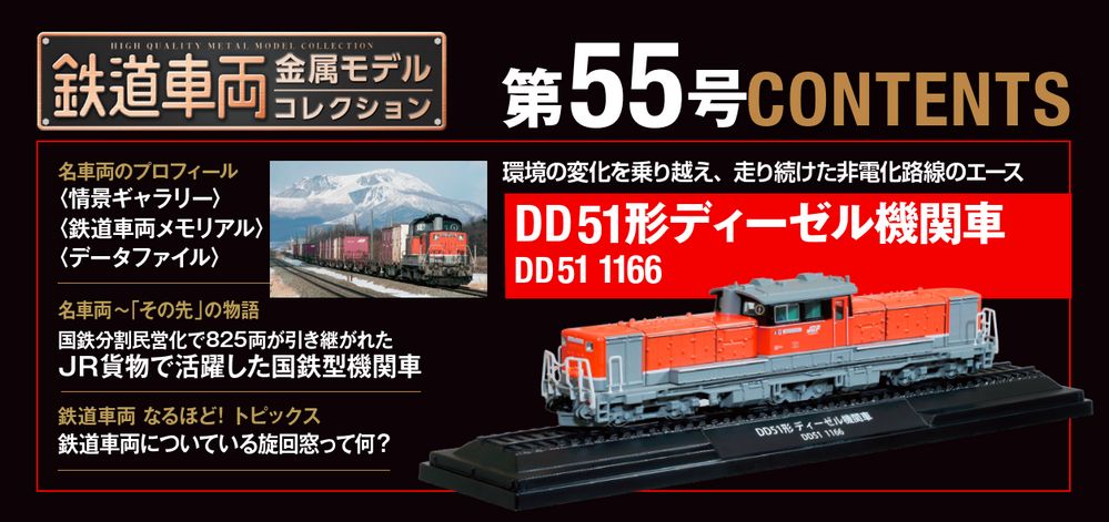 鉄道車両 金属モデルコレクション 第55号 | デアゴスティーニ公式