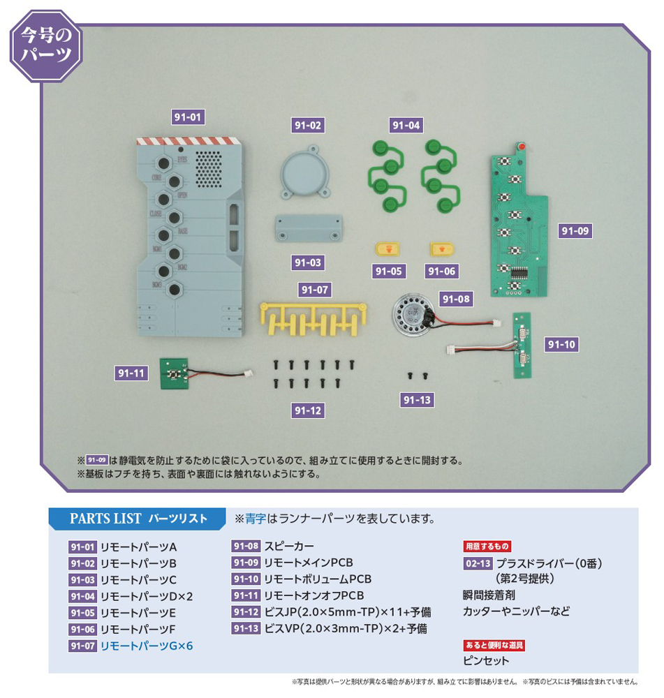 エヴァンゲリオン初号機をつくる 第91号 | デアゴスティーニ公式
