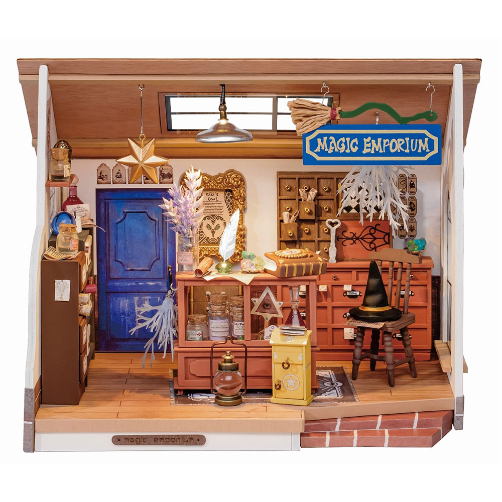 つくるんです LED付きミニチュアハウス ワンダー魔法雑貨屋