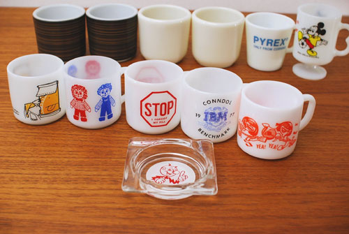 ハンドルレスマグ、パイレックスのテラなどをアップしました