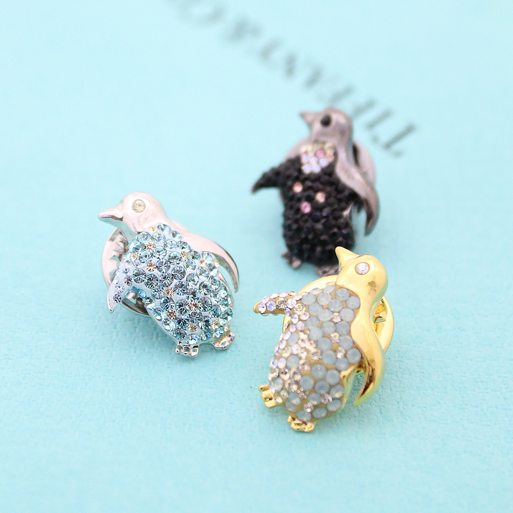 Deco bijou / ペンギン ピンブローチ ［Gold/Silver/Gunmetal］